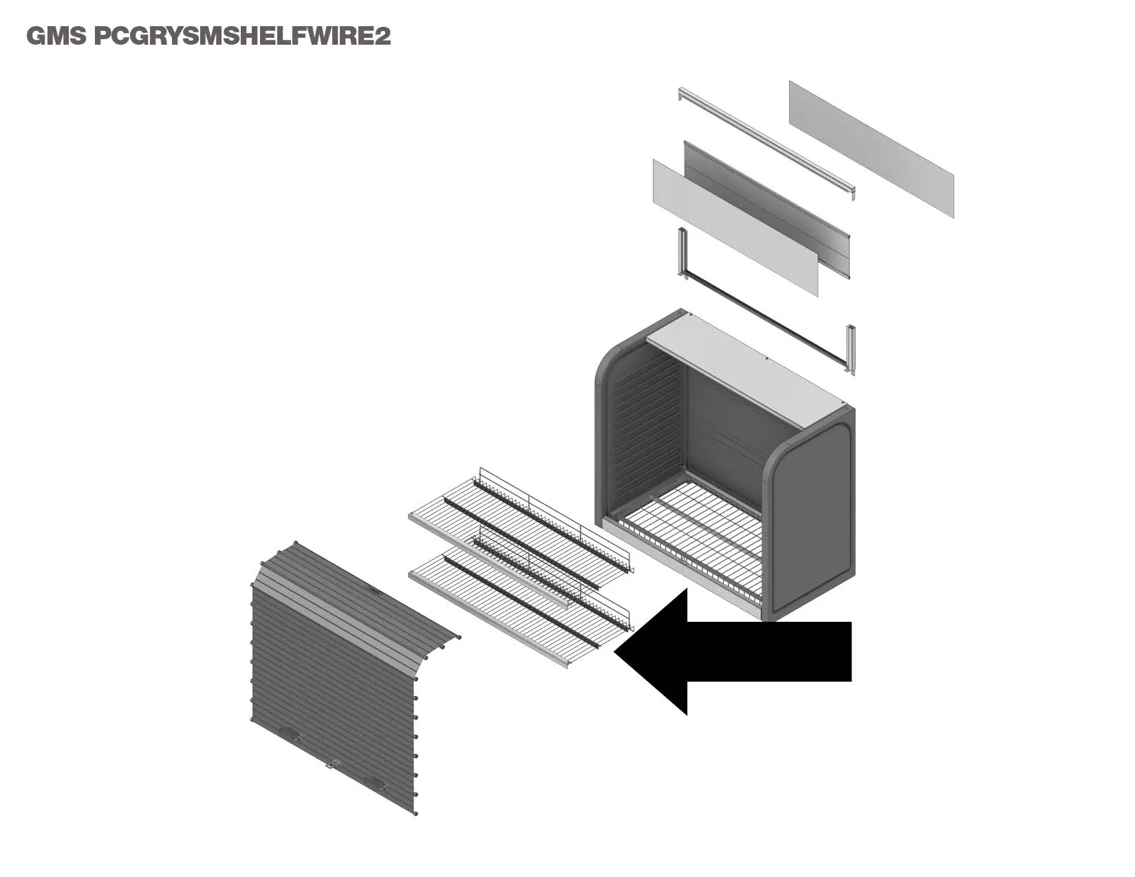 Gorrie&#x20;RCP&#x20;Replacement&#x20;Roll&#x20;Top&#x20;Wire&#x20;Shelves